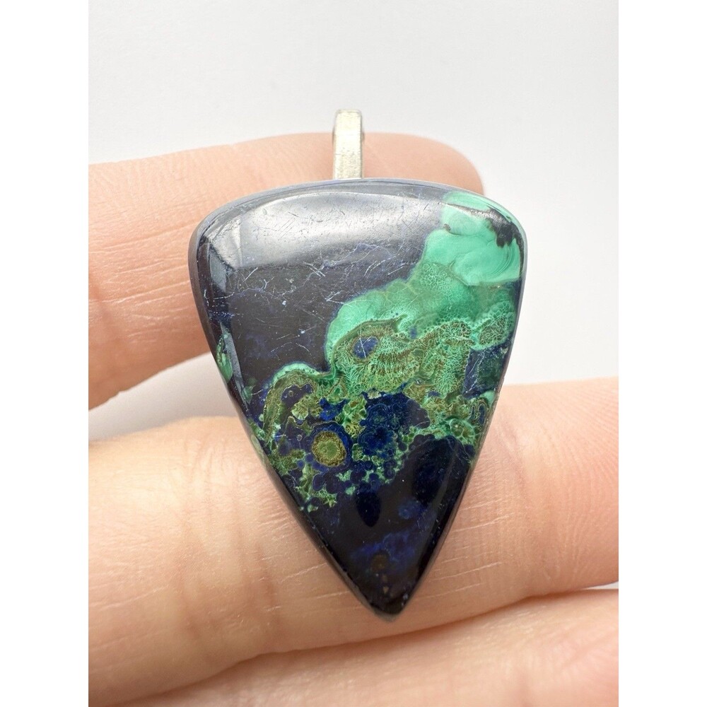 Natural Azurite Malachite Pendant